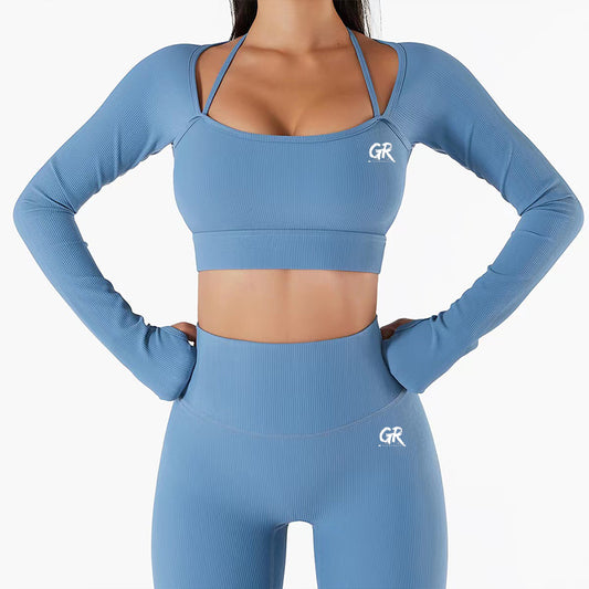 GR YL104 High-Quality 2-Piece Seamless Gym Set