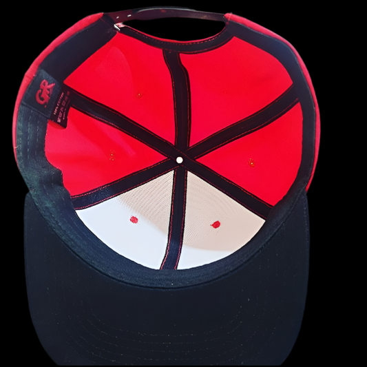 GR Signature Snapback Hat – Red & Black