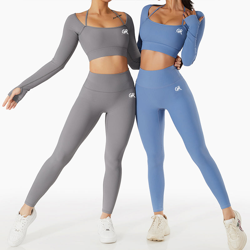GR YL104 High-Quality 2-Piece Seamless Gym Set