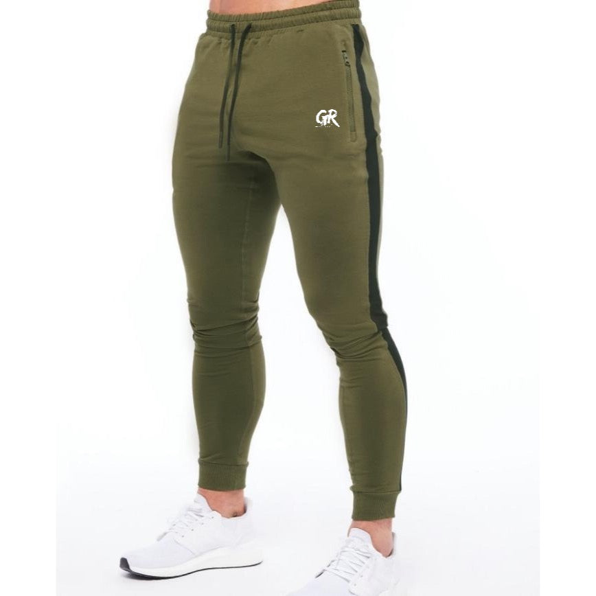 GRX Men's Tapered Joggers – Olive Green
