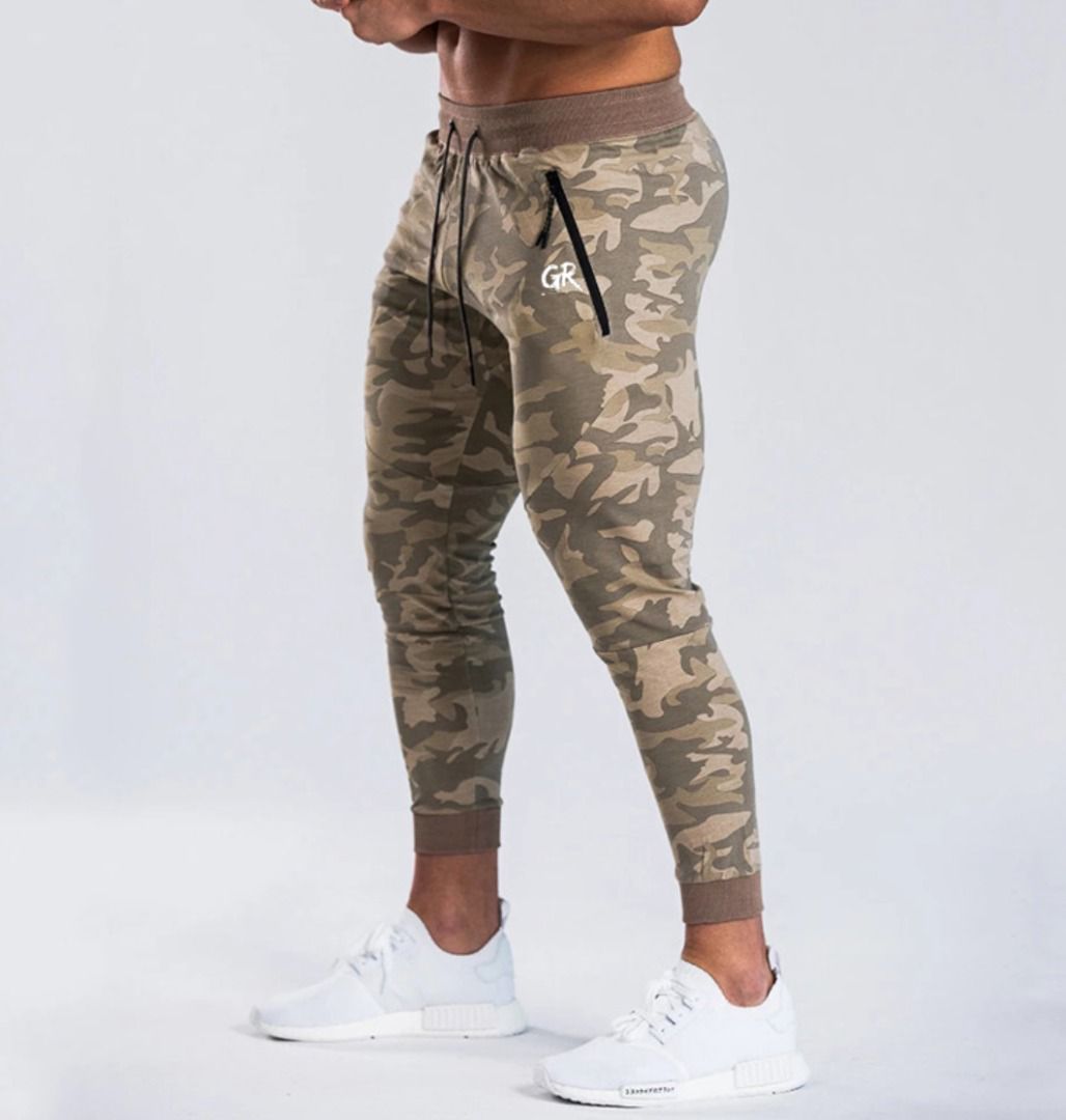 GR Camo Training Joggers – Desert Tan