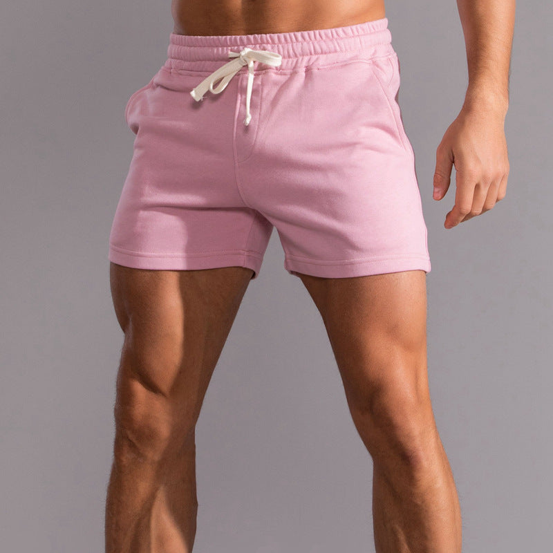 Solid Color Men's Sports Running Fitness Casual Shorts