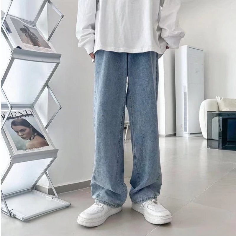 Loose Straight Mop Wide Leg